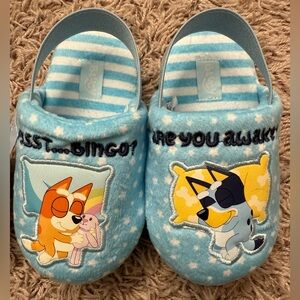 Bluey Toddler Sling Back Slippers By Ground Up Size: 7-8